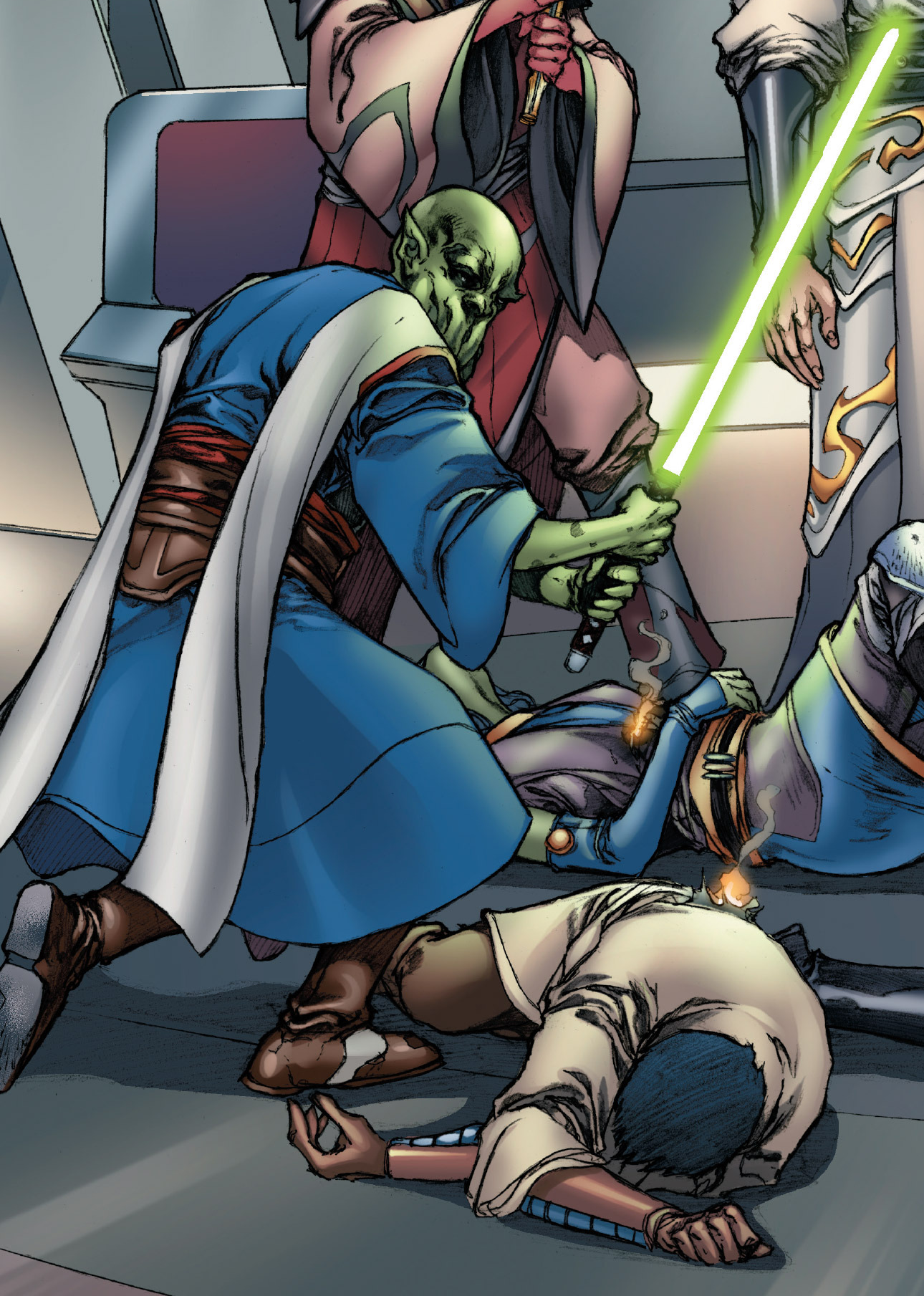 Xamar, moments after murdering his Padawan.