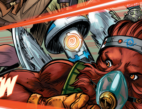 5A-G3 attacking Nihil with her sawblades