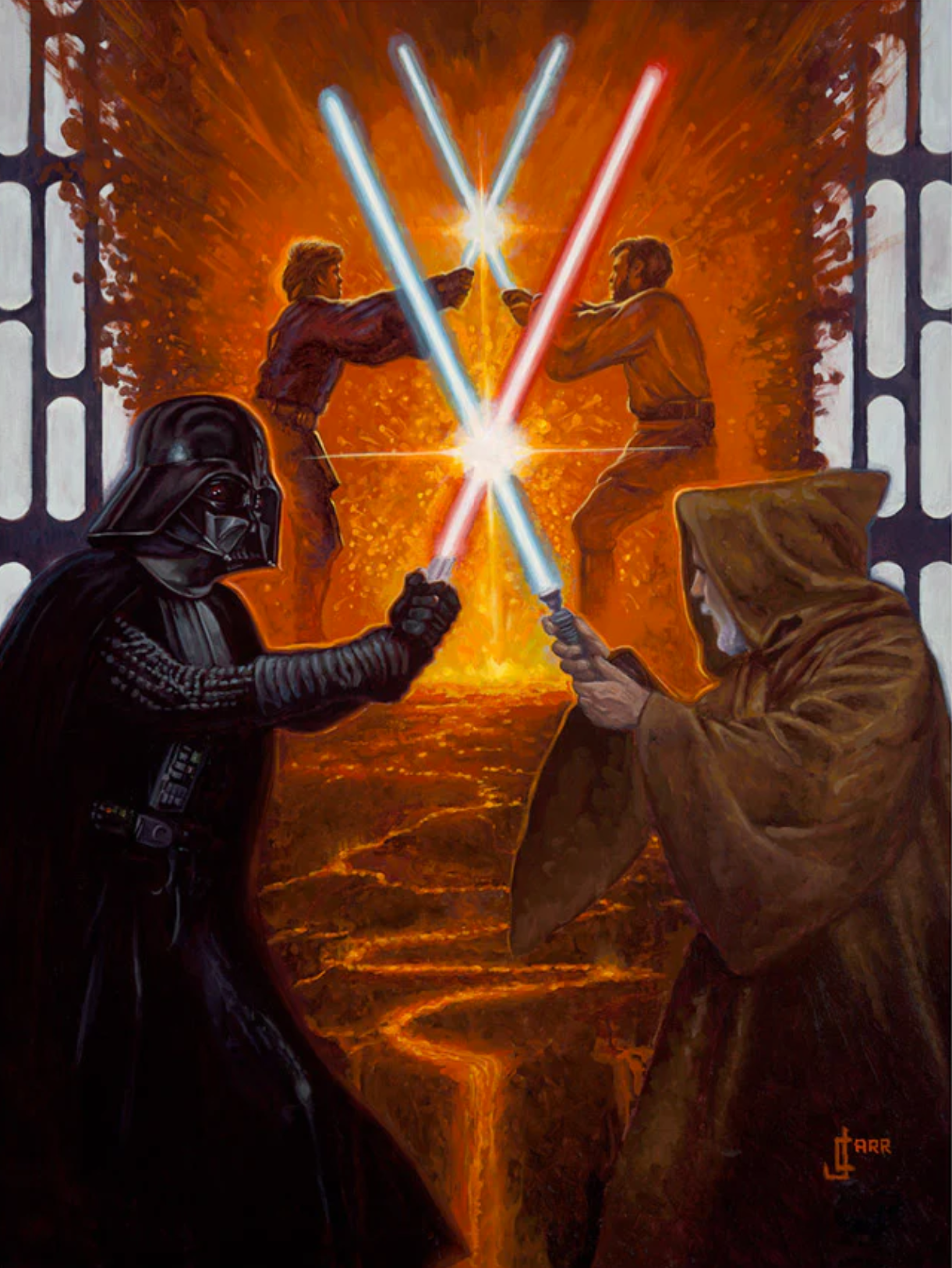 Kenobi duels with his former friend for the last time.