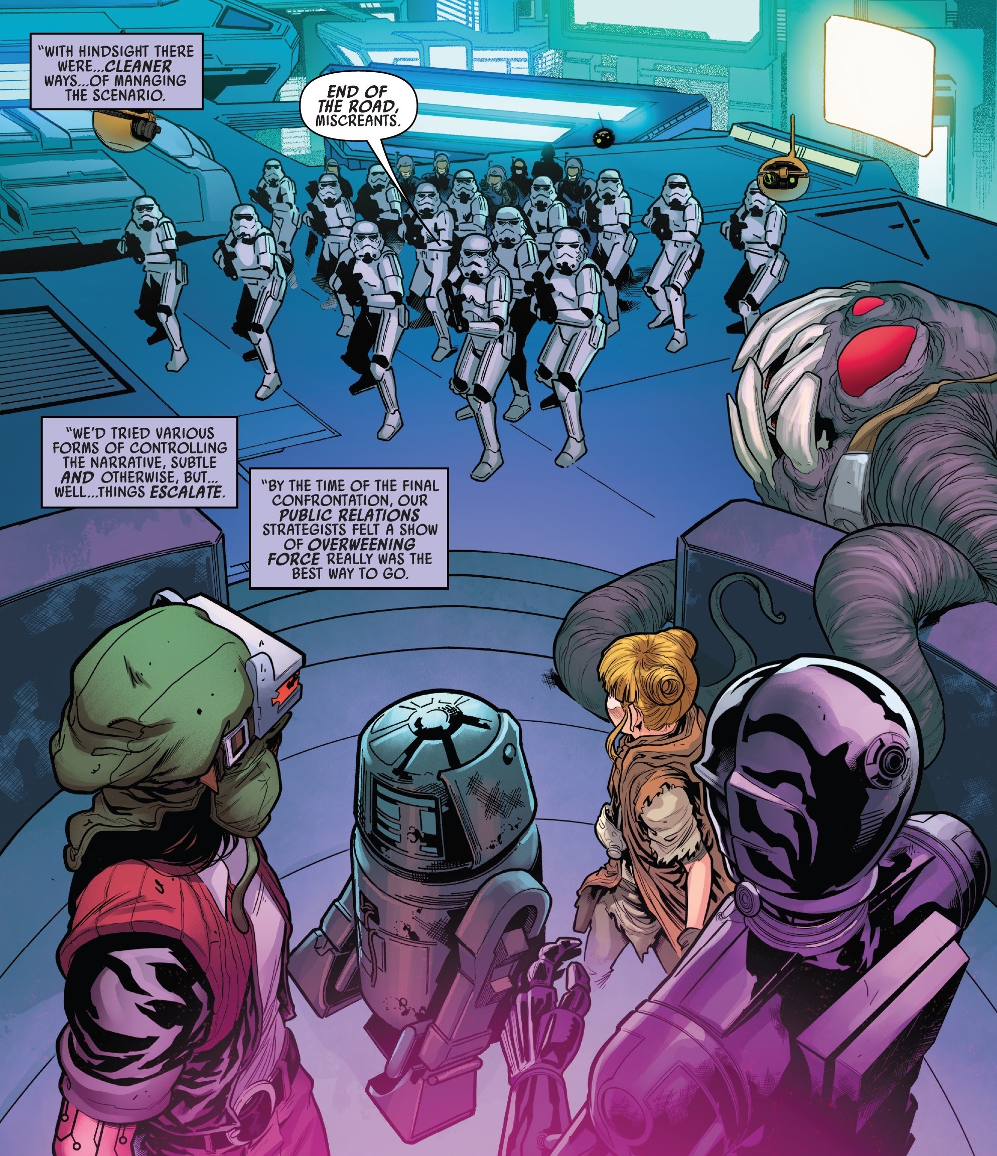 Klam and the fugitives reached their destination, but were confronted by Imperial forces.