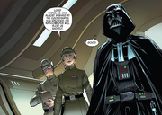 Alva Brenne informa Darth Vader dell'imminente arrivo su Mustafar