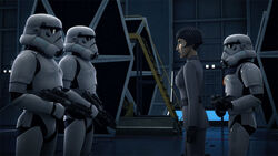 Pryce and false troopers