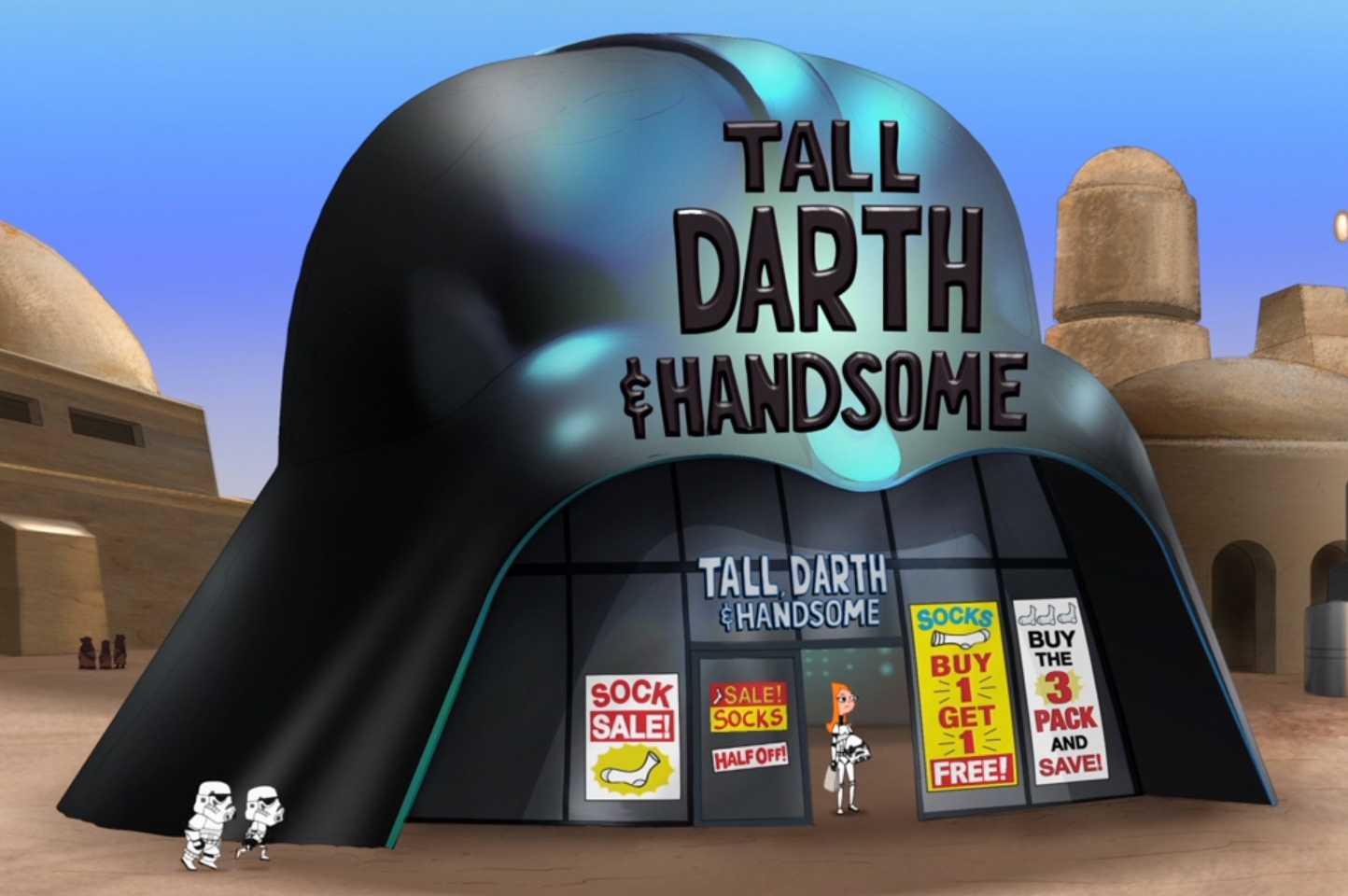 Tall Darth & Handsome appearance in Common Appearance