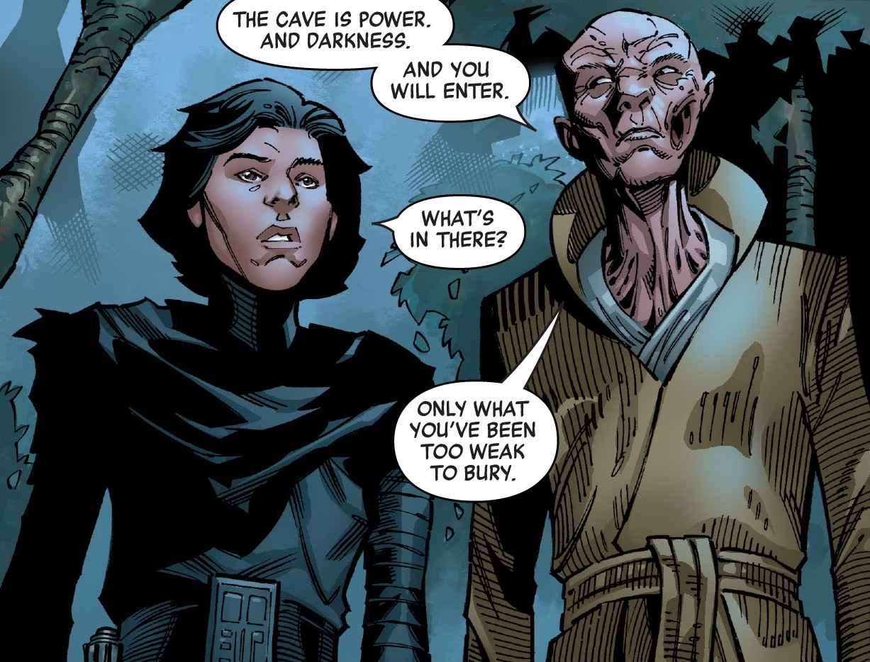 Snoke brought Ren to Dagobah, where Luke Skywalker was trained by Yoda.