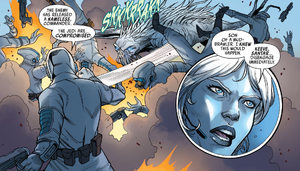 Republic Defense Coalition soldiers face a Nameless on the planet Ballum.