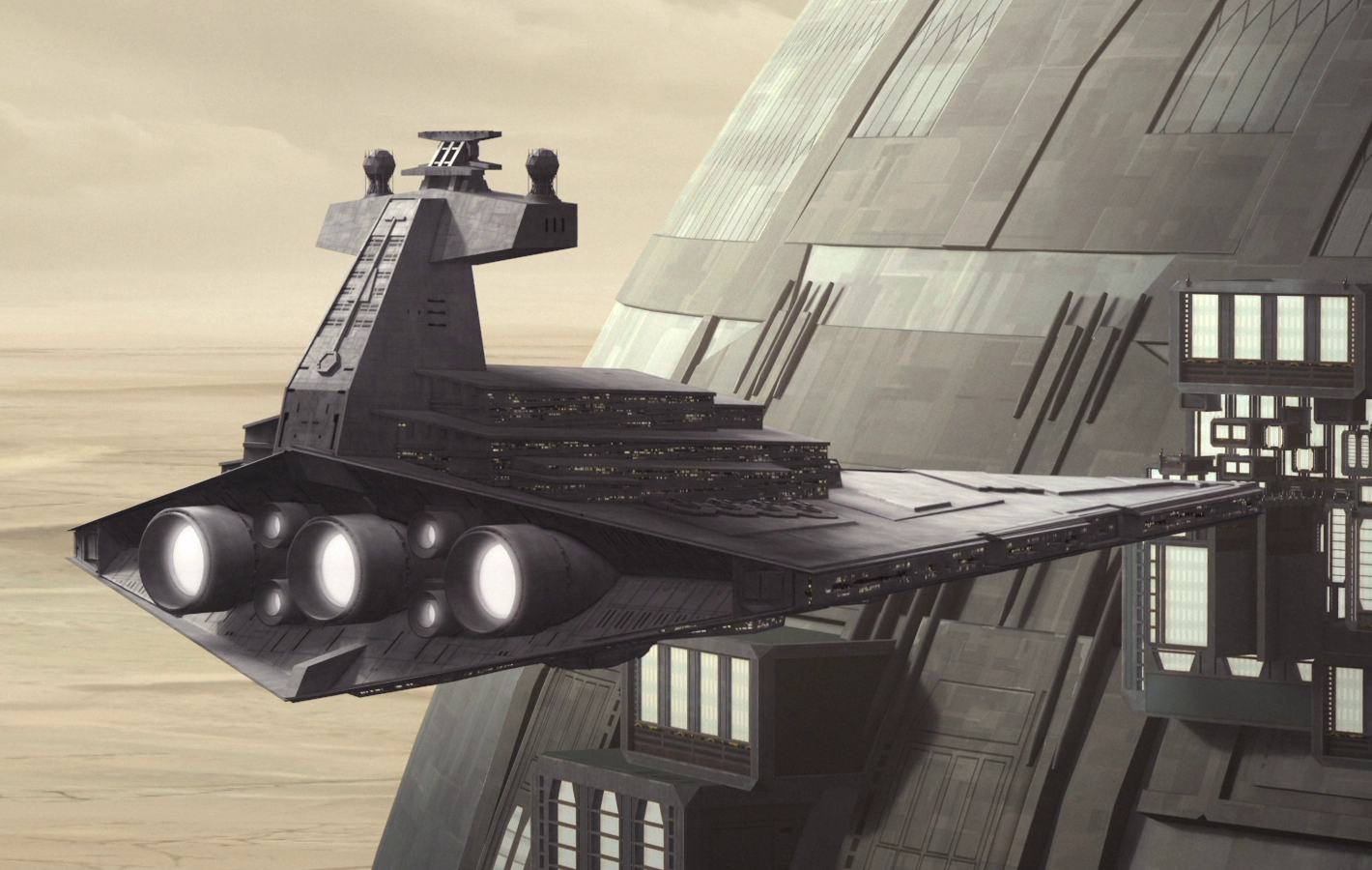 Tiber Saxon's Star Destroyer appearance in Common Appearance