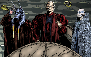 The Ruling Council had its basis in Palpatine's early circle of advisors, such as Mas Amedda and Sly Moore.