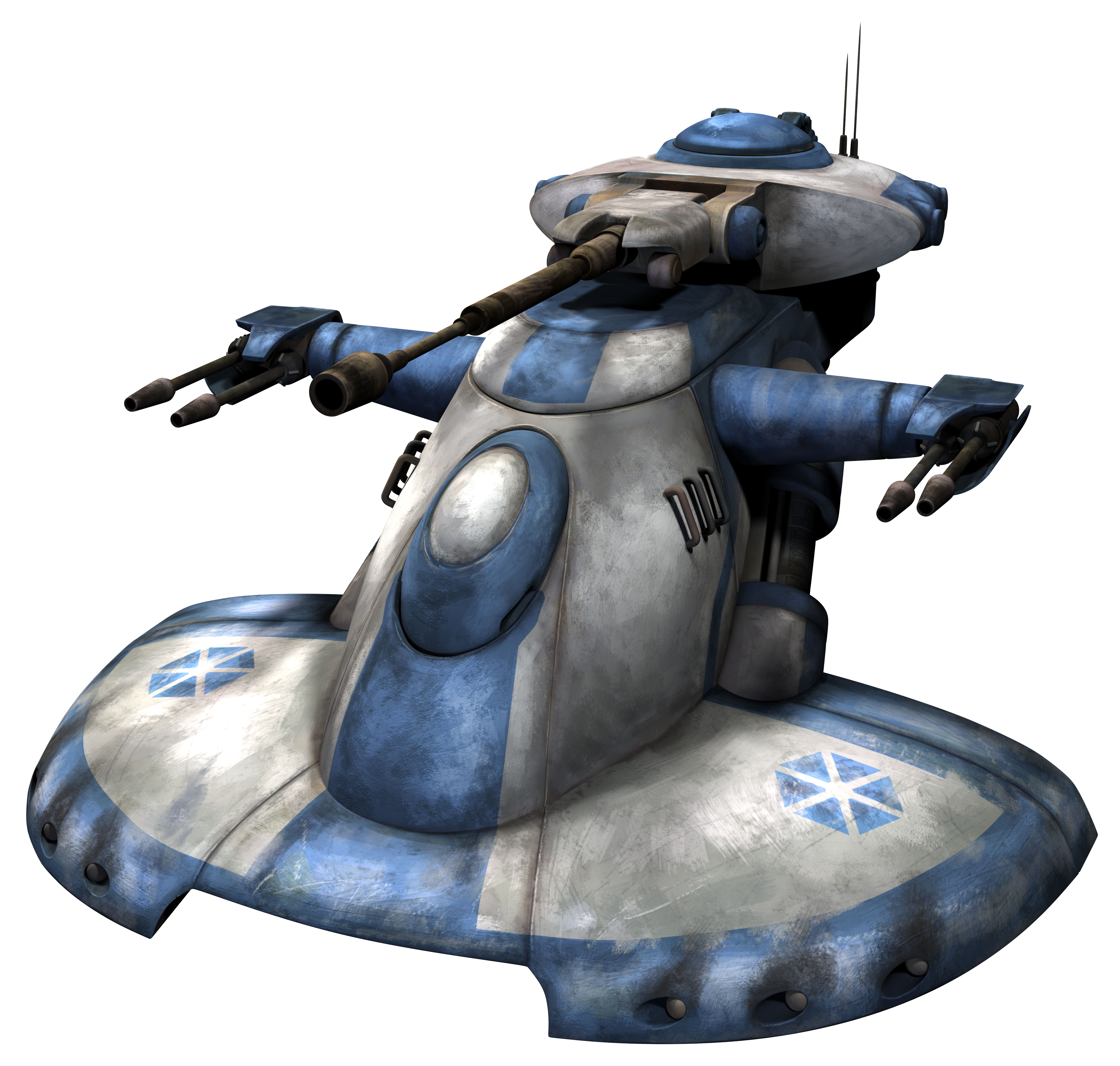 An AAT painted with the colors of the Confederacy of Independent Systems during the Clone Wars.