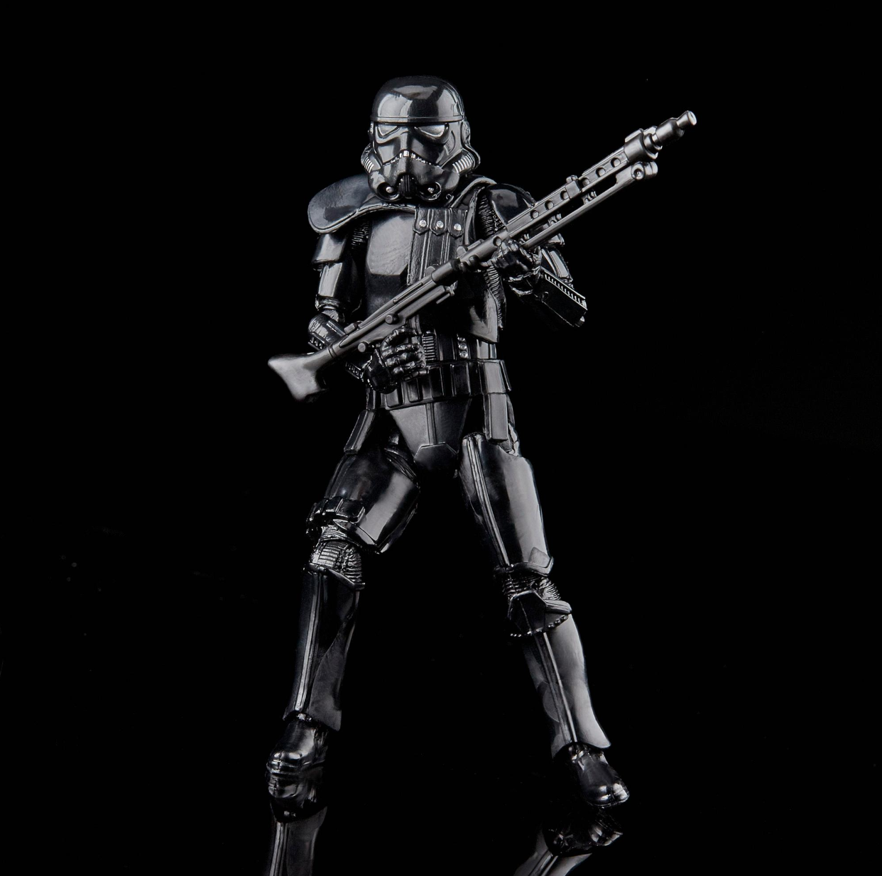 An Imperial shadow trooper equipped with a type of pauldron.