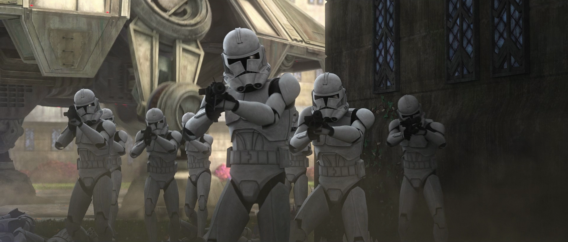 Clone troopers enforced Imperial rule in the early years of the New Order as the first stormtroopers.