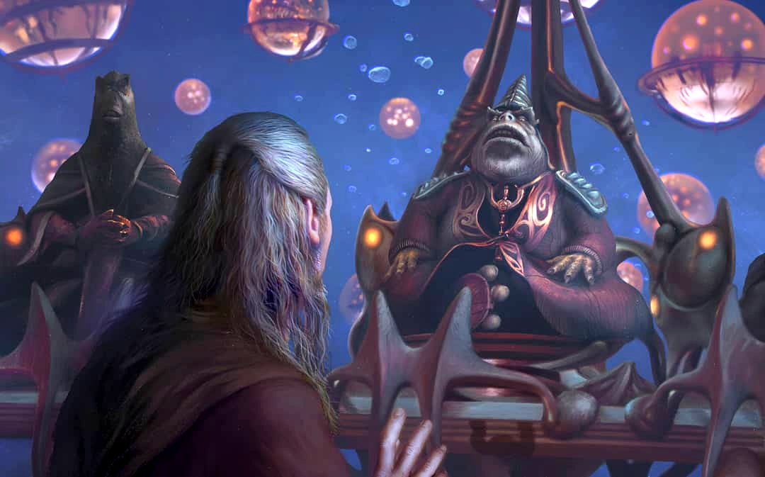 Qui-Gon Jinn influenced Boss Nass with a mind trick to enlist his aid.