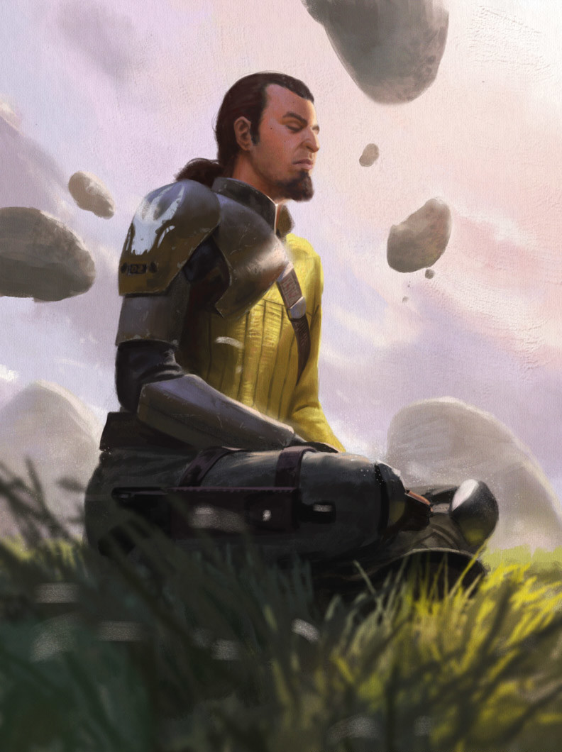 Kanan Jarrus meditates on Lothal.