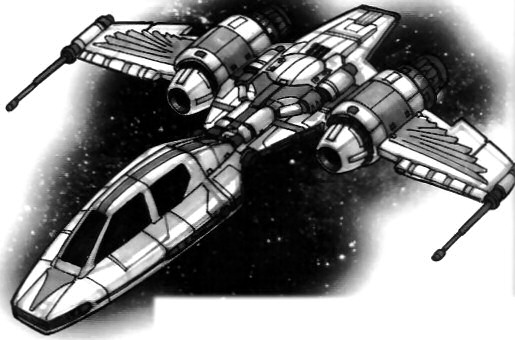 The Preybird-class starfighter as shown in Star Wars Gamer