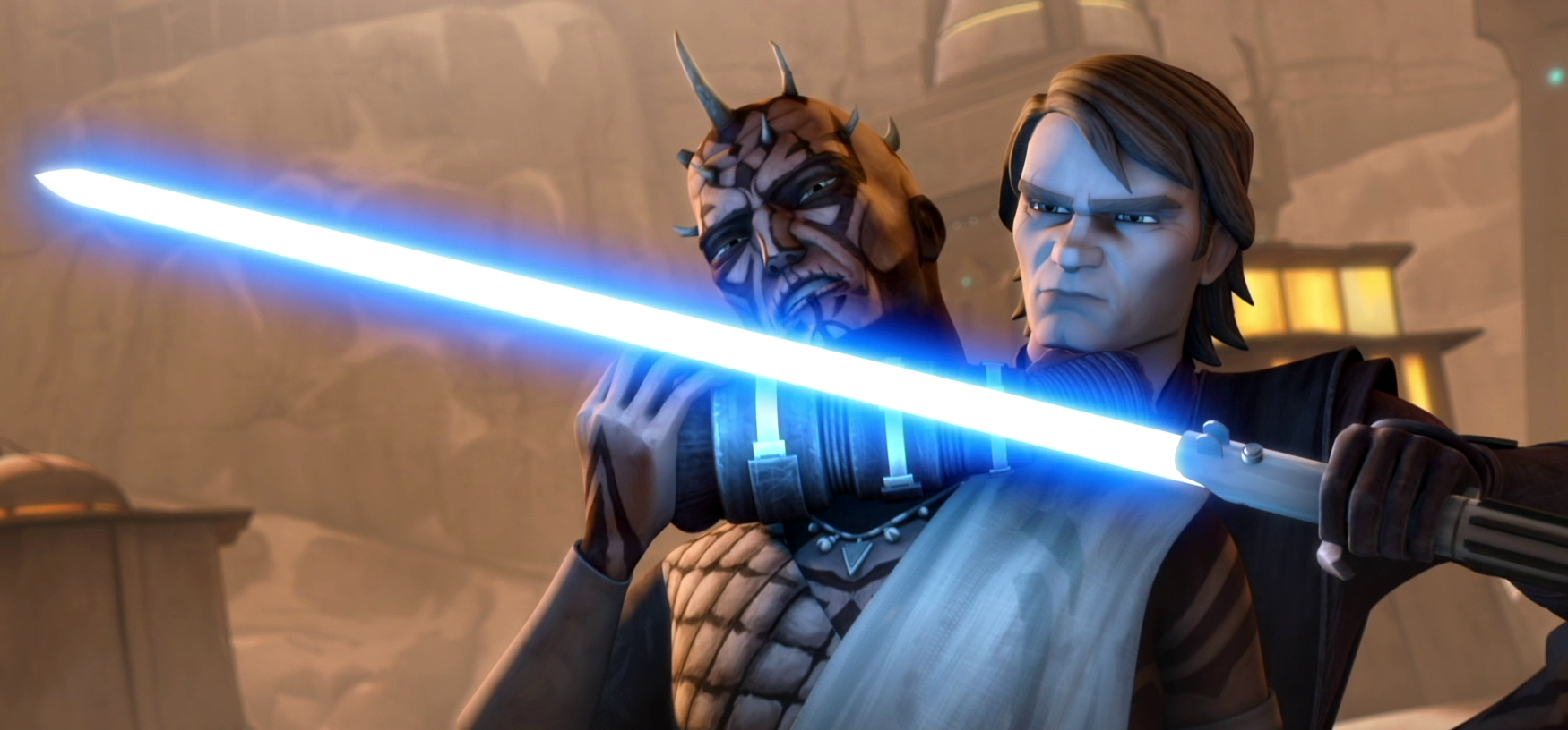 Brother Viscus is held hostage by Anakin Skywalker.