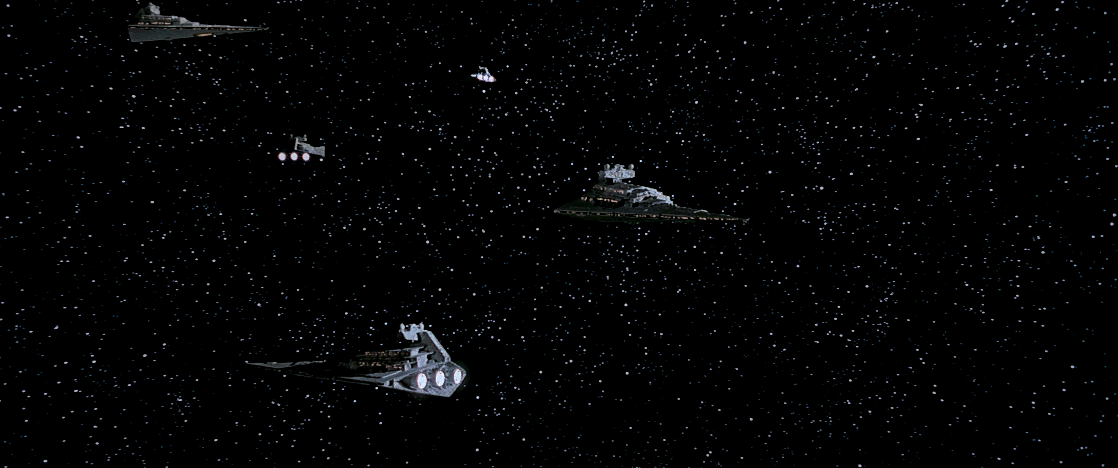 The Tyrant, with four other Imperial-class Star Destroyers of Death Squadron