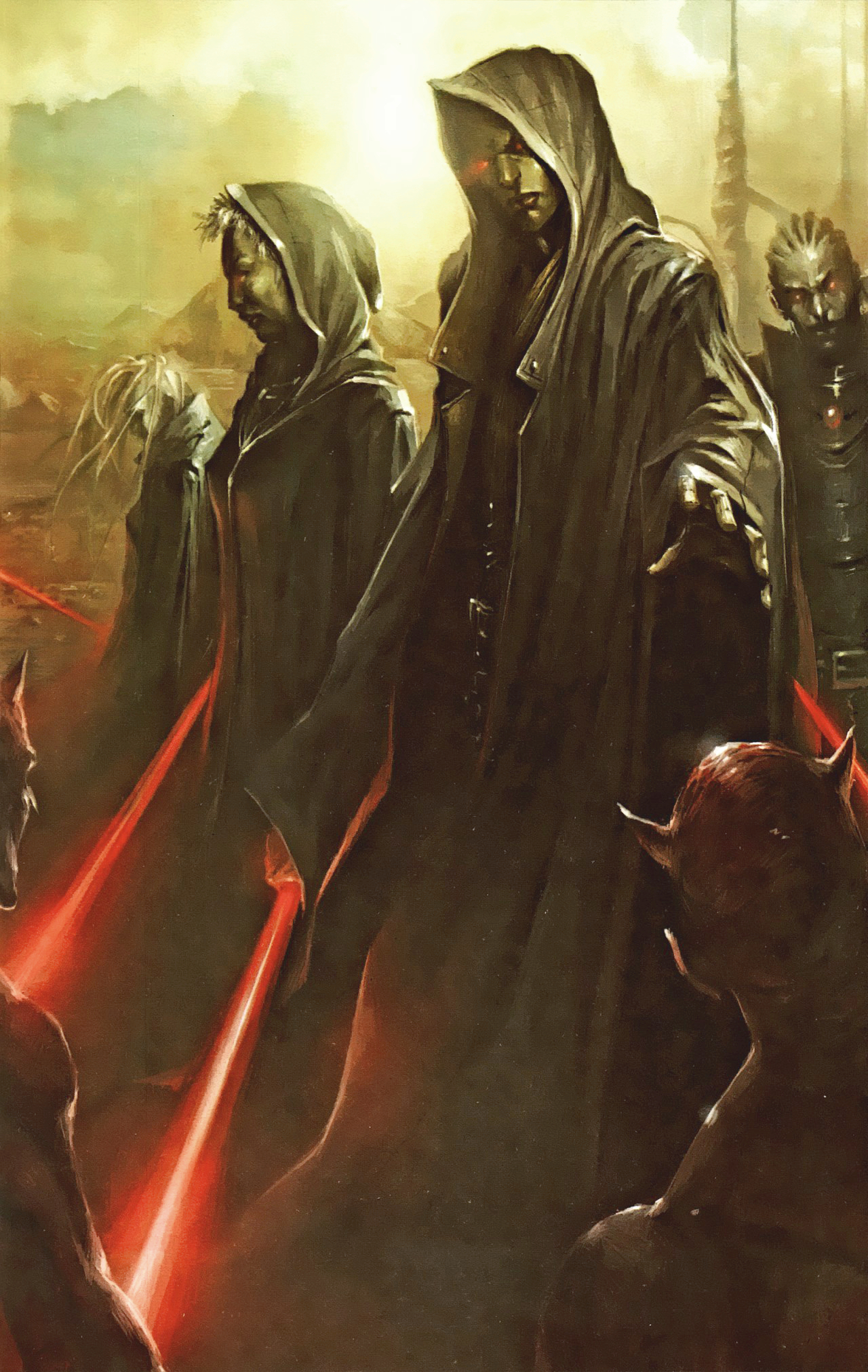 XoXaan (leftmost) was among the Dark Jedi who became the first Sith Lords.