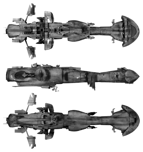 Pablo Hidalgo found reference photos of the gunship's original model in a filing cabinet and posted them on StarWars.com.