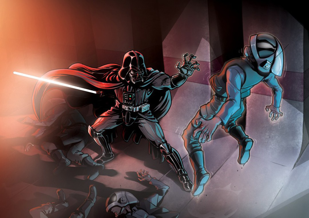 Darth Vader's assault on the rebel soldiers (pictured) was horrifying to Toshma Jefkin.