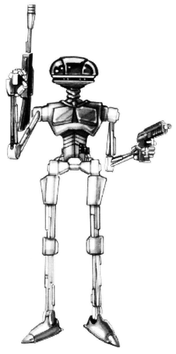 A Rseikharhl-desgined LE-VO law enforcement droid