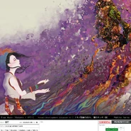 Nakime concept art by Makiko Nanke[6]