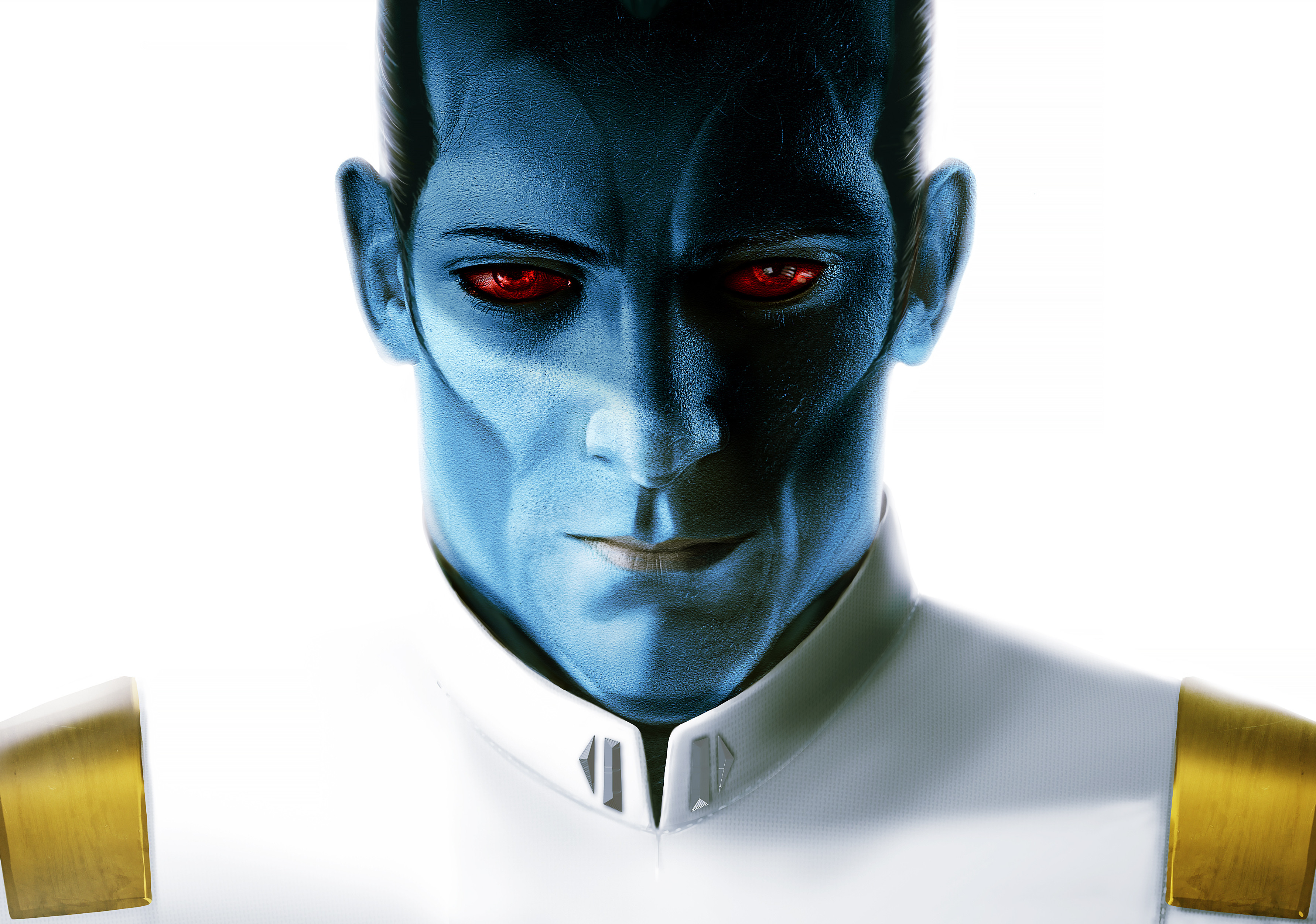 Grand Admiral Thrawn, an Imperial officer with divided loyalties to both the Chiss and Empire