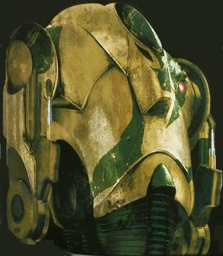 A camouflaged super battle droid.