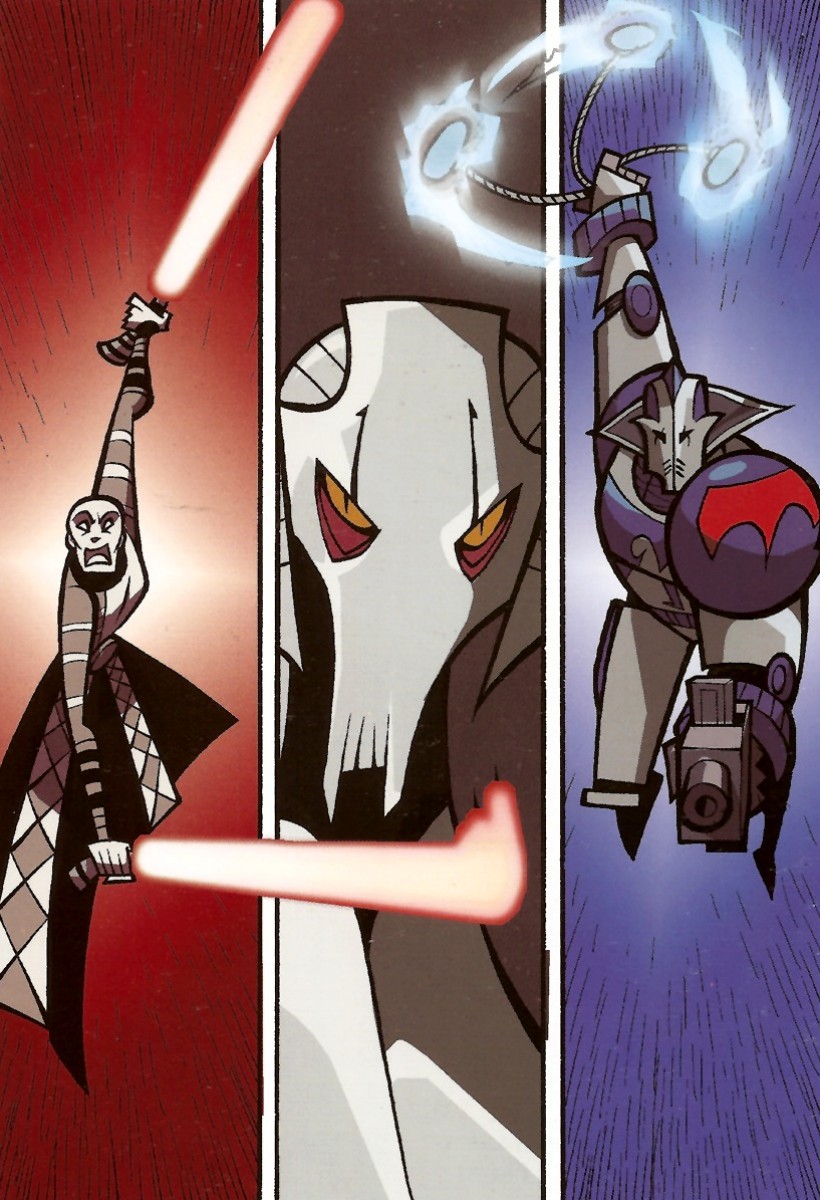 general grievous vs asajj ventress and durge