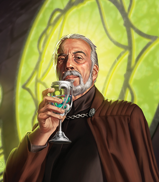 Dooku was a charismatic statesman deft at manipulation and deception.