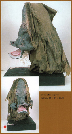 The maquette of Ephant Mon