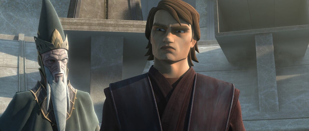 Reflecting that his own father, Anakin, had refused to take the place of the Keeper of the Balance (pictured), Luke Skywalker had doubts as to whether his son, Ben, was similarly destined by the Force.