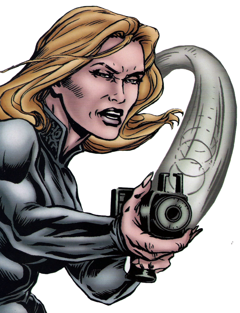 Torlock wielding an E-11 blaster rifle