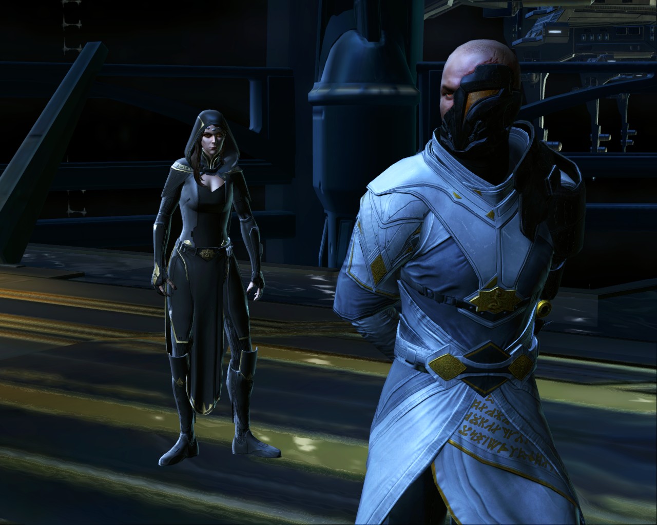 Vaylin and Arcann discuss the aftermath of losing their fortune.