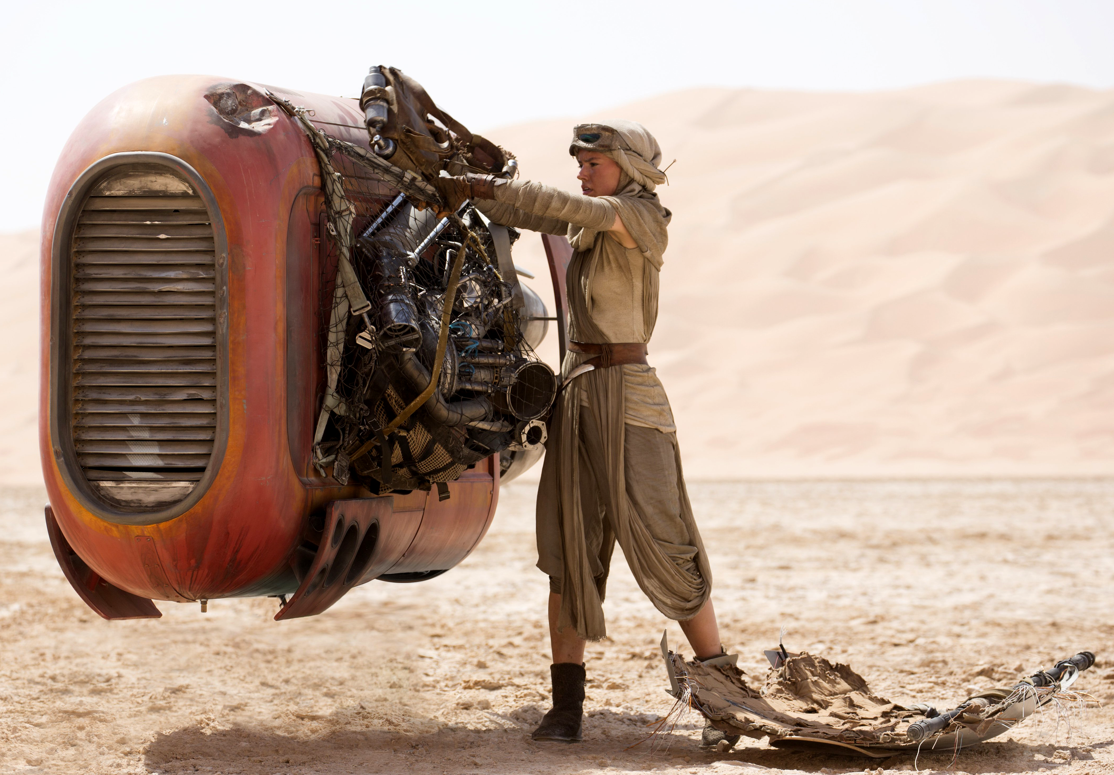 Orphaned by her parents' deaths, Rey became a scavenger in order to survive on Jakku.