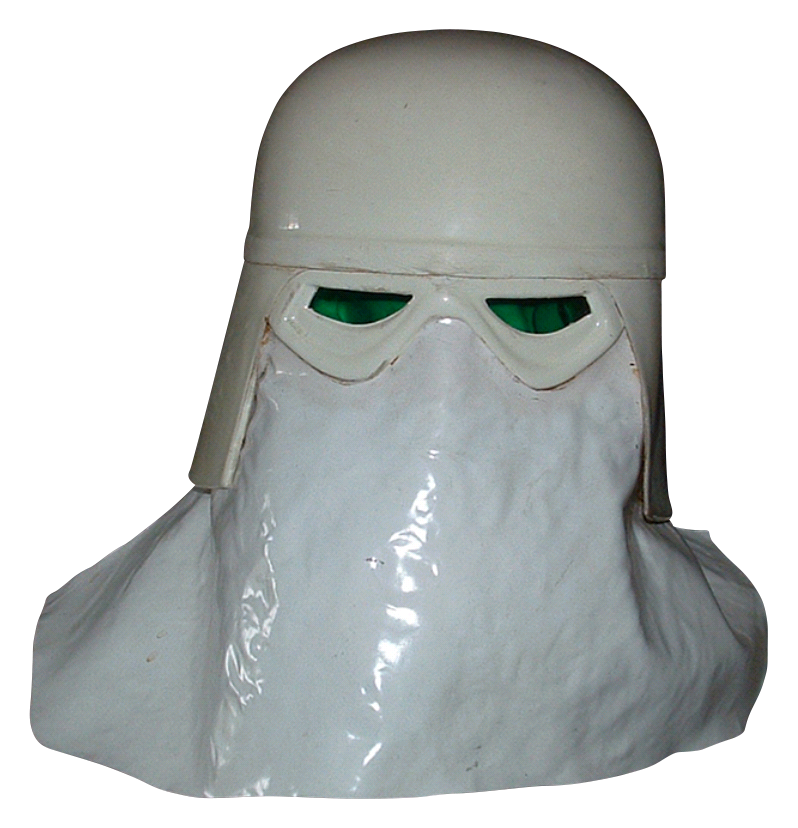 A snowtrooper helmet