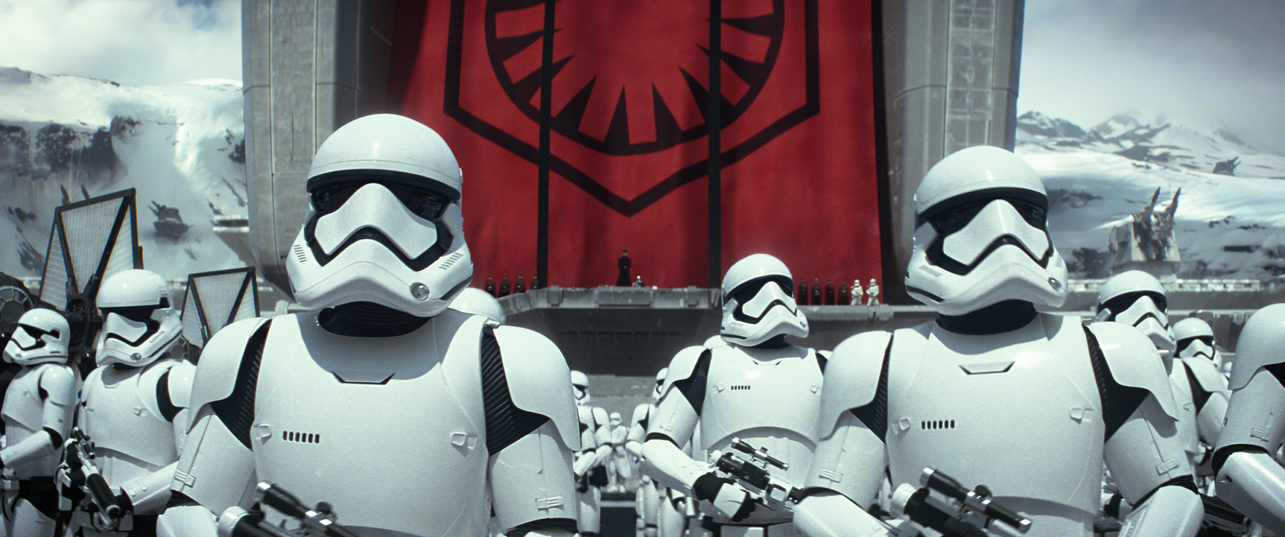 Stormtroopers were the standard infantry units of the First Order Stormtrooper Corps.