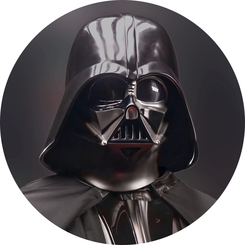 Disney+ allows users to use the image of a major character as their viewer profile (Darth Vader profile pictured).