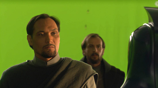 Sateen Vestswe appeared in a scene cut from Revenge of the Sith.