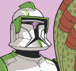 Unidentified clone trooper commander  (Rishi) appearance in Common Appearance