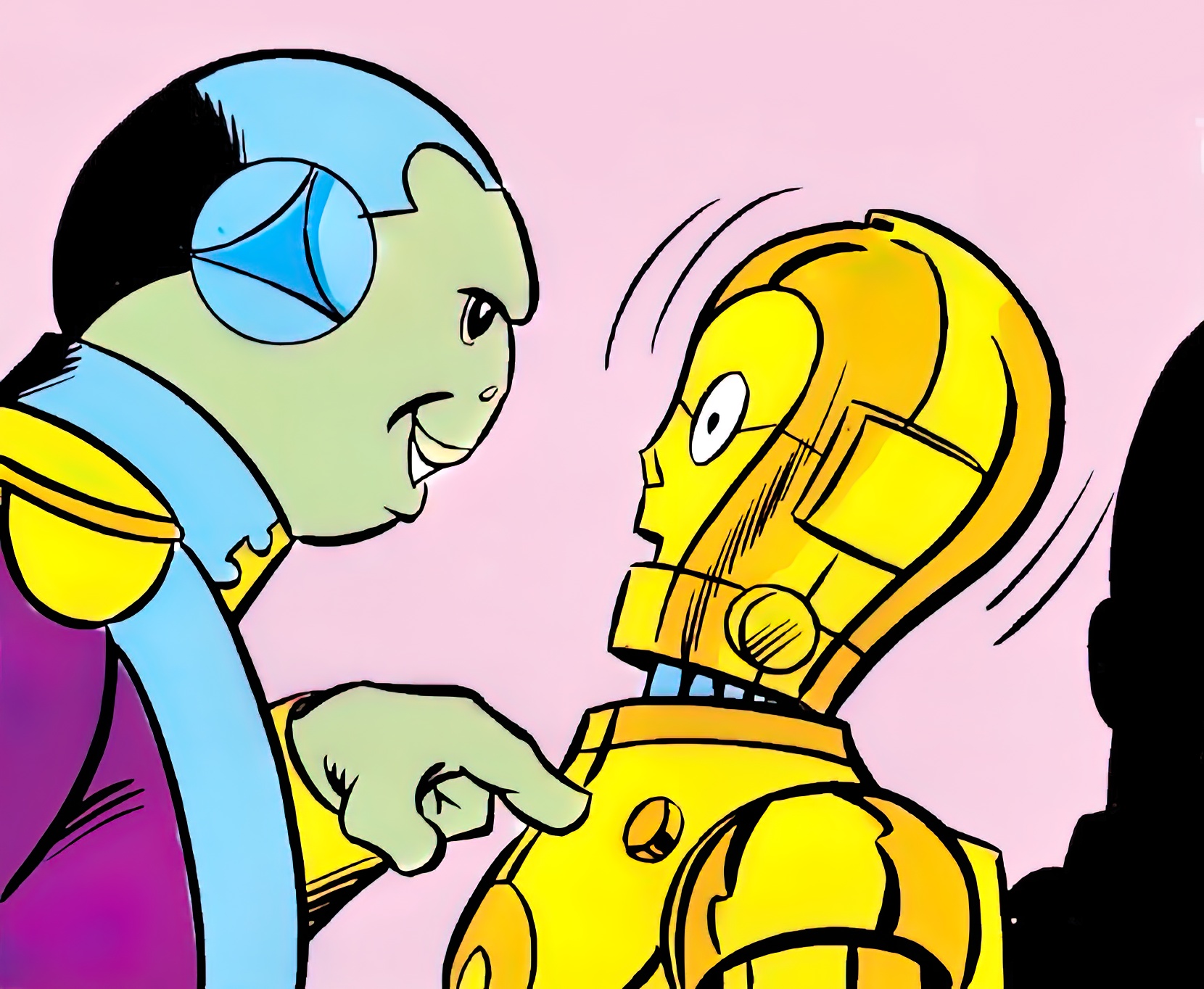 Zell threatening C-3PO