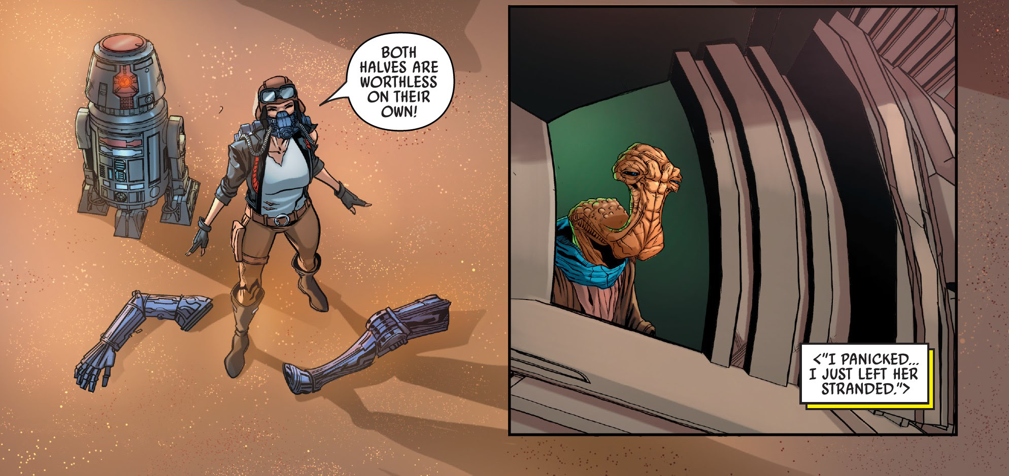 Dok-Ondar left Doctor Aphra behind on Moraband.