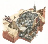Cutaway of the hut