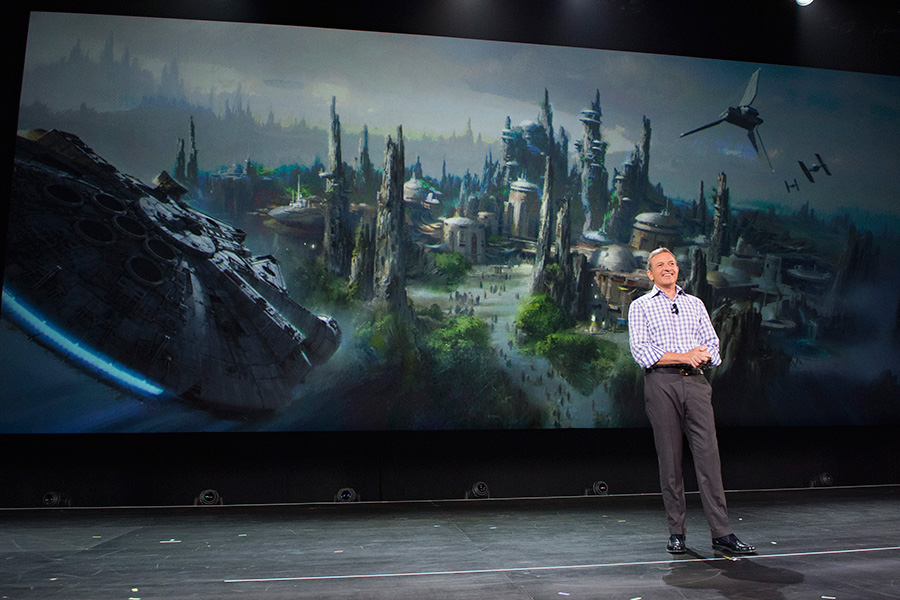 Bob Iger announces Star Wars: Galaxy's Edge.