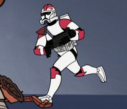 Unidentified clone trooper commander  (Impavid) appearance in Common Appearance