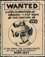 "Ludlo" wanted poster from a 1978 publicity campaign