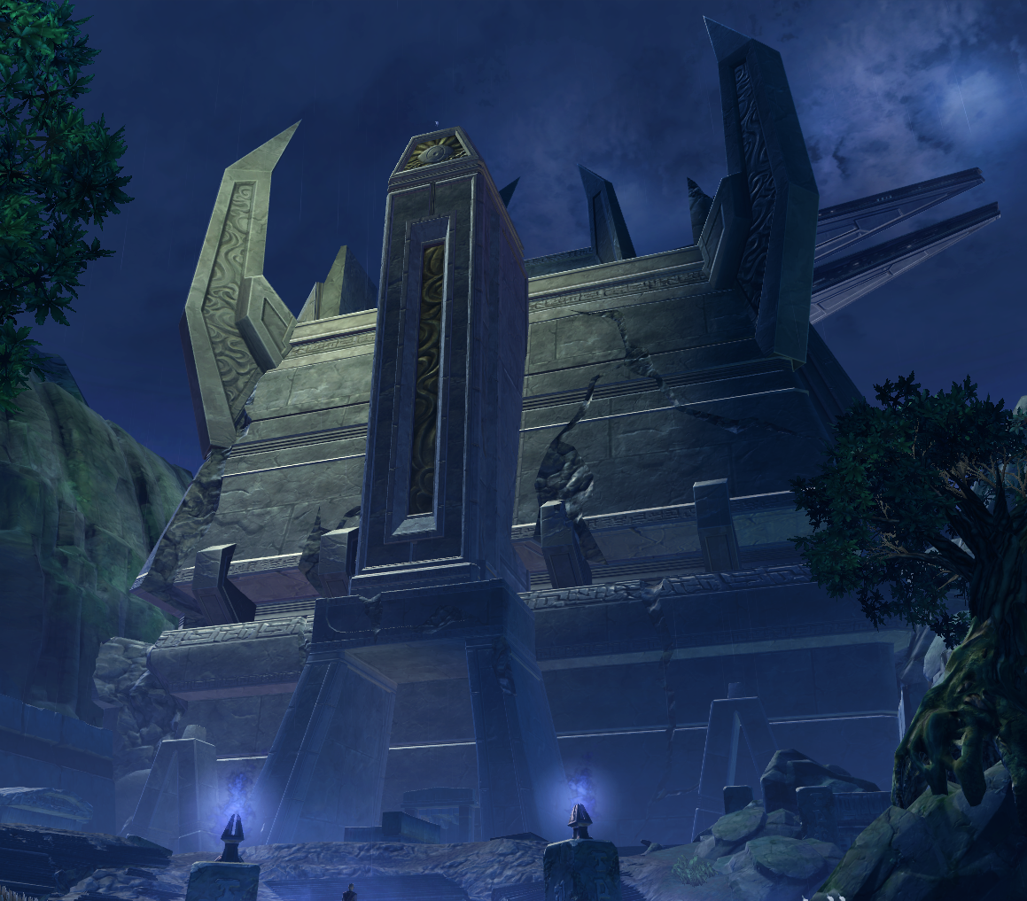 Apprentice entered Aloysius Kallig's tomb inside the Dark Temple in search for an artifact.