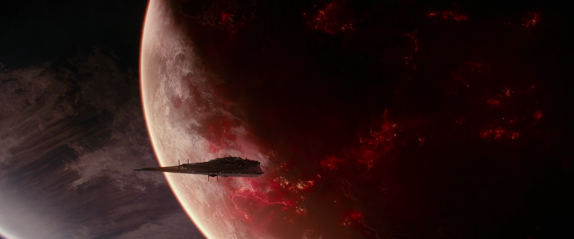 The Steadfast traveled to Mustafar, the former domain of Ren's grandfather, Darth Vader.