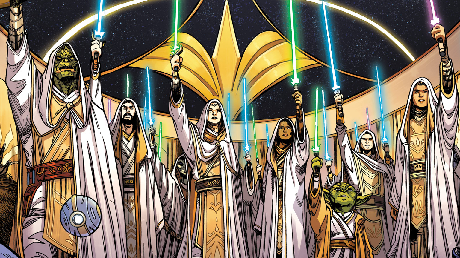 The Jedi Knights served as guardians of peace and justice after millennia of war with the Sith Lords.