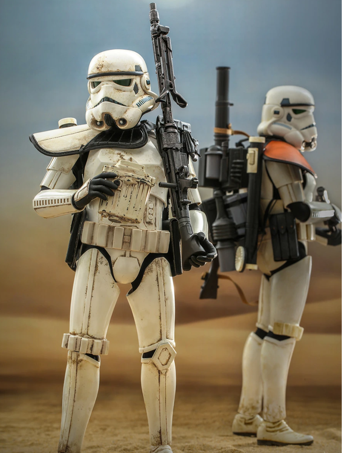 Stormtrooper "Commander" was actually an overall term for various different ranks signified by pauldron color.