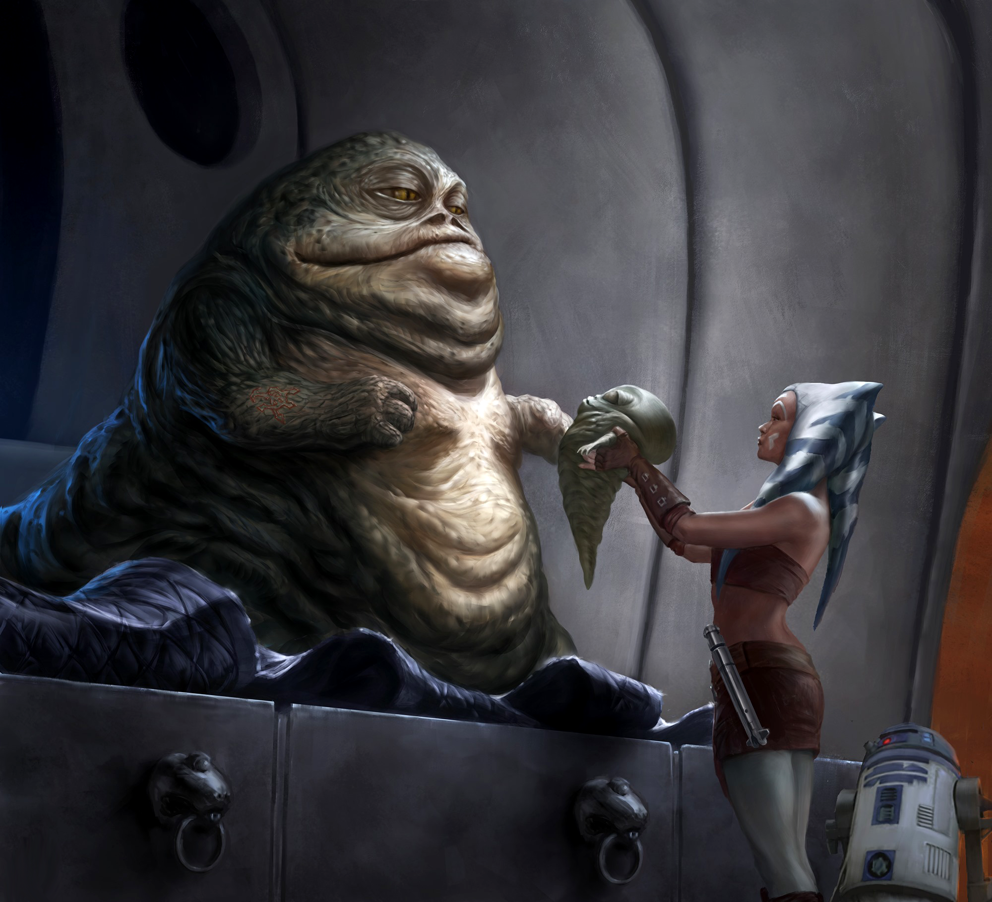 Ahsoka Tano reunited Jabba with his son