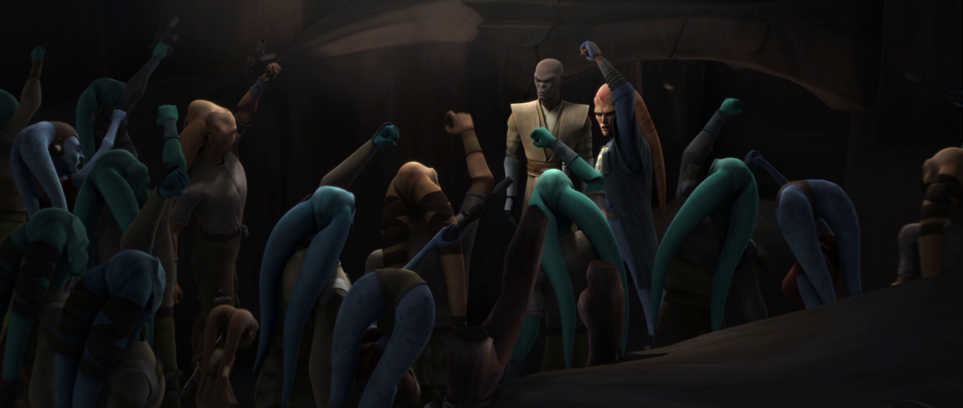 Twi'lek freedom fighters worked together with the Republic to liberate Ryloth from the Separatists.